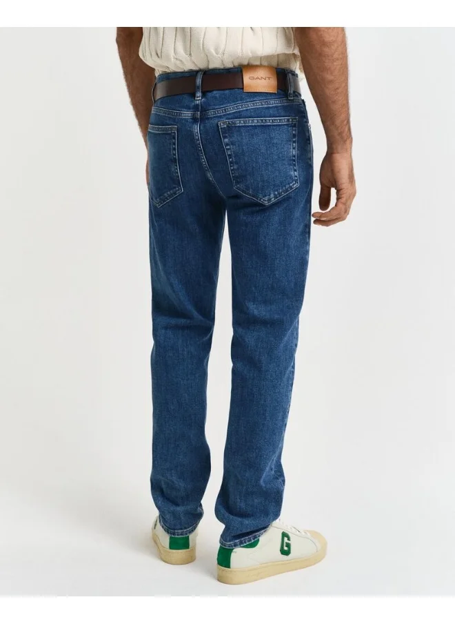 غانت Regular Fit Clean Wash Jeans