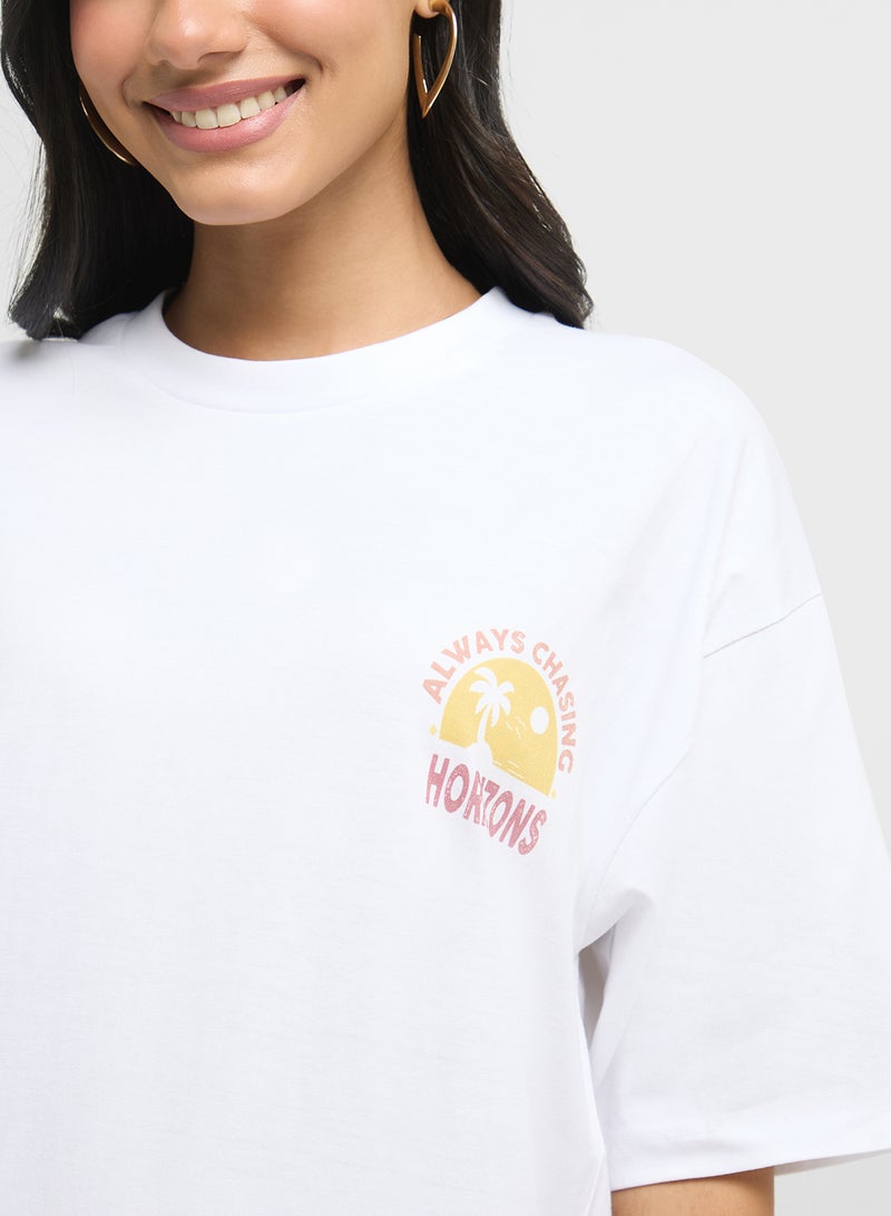 Ginger Oversize Back Print Graphic T-Shirt - Image 3