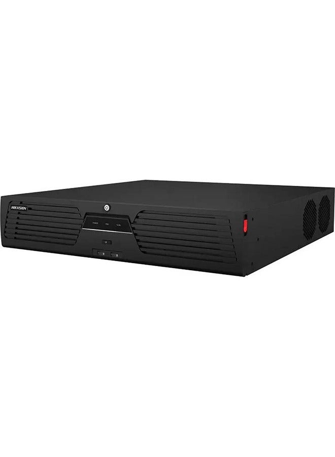 سلسلة M DS-9632NI-M8 مسجل فيديو شبكي 32 قناة 8K، مدخلات كاميرا IP تصل إلى 32 قناة، بدون HDD، عرض نطاق يصل إلى 400 ميجابت في الثانية، دعم الصوت ثنائي الاتجاه، 2 x HDMI و 2 x VGA، أسود | DS-9632NI-M8 أسود