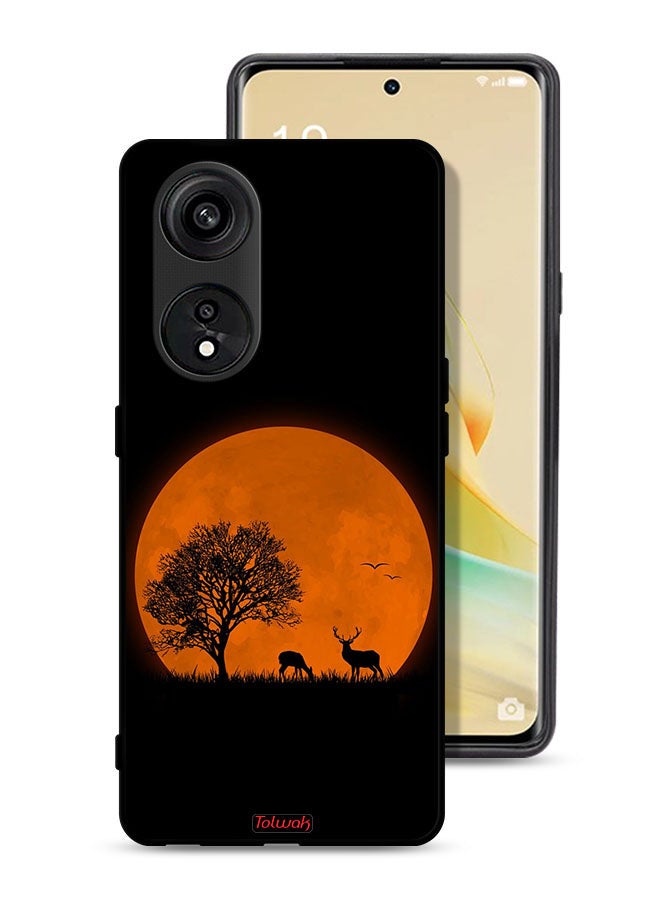 Tolwak Oppo A1 Pro Protective Case Cover Evening Moon Art - Image 1