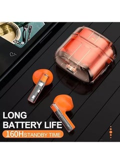 General Tws Bluetooth Headset, Gaming Clear Earbuds, ENC Noise Cancelling 200 MAH Battery, 49ms Delayed Gaming Mode, IPX5 Water Resistance  - Image 2