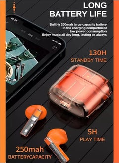 General Tws Bluetooth Headset, Gaming Clear Earbuds, ENC Noise Cancelling 200 MAH Battery, 49ms Delayed Gaming Mode, IPX5 Water Resistance  - Image 5