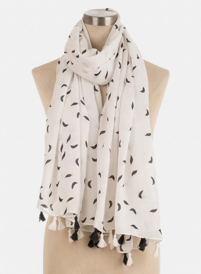 Premoda Women's Scarf White (88x178cm) - Image 1
