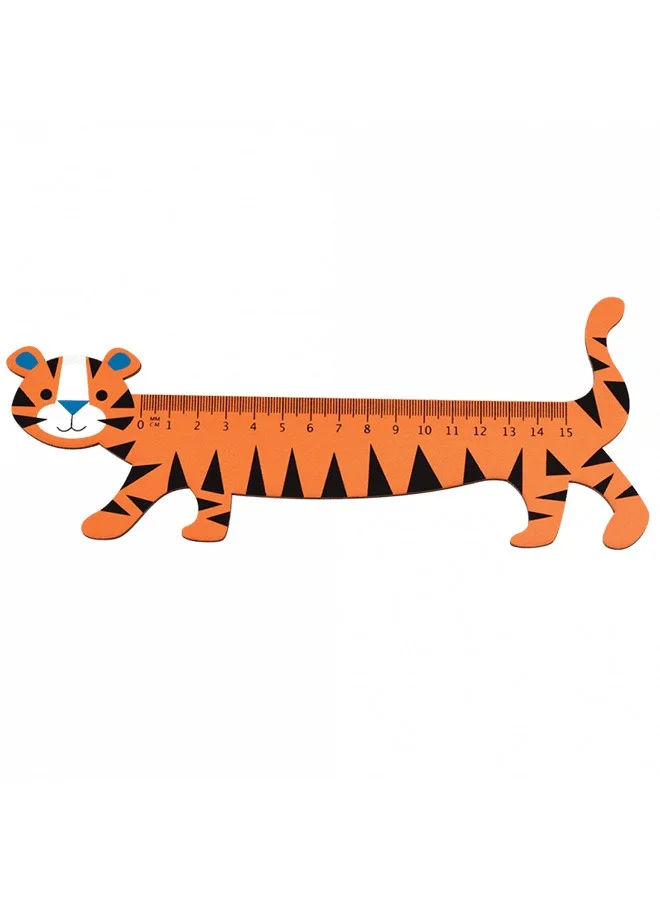 Rex London Wooden ruler - Tiger