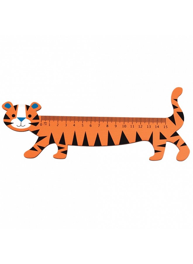 Rex London Tiger Wooden Ruler, School Stationery, Drawing & Measuring Tool For Kids - Image 2