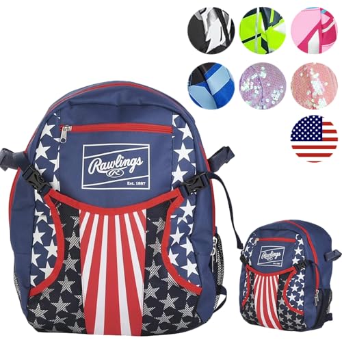 Rawlings REMIX Backpack Equipment Bag TBall Youth Baseball Softball USA - Image 1