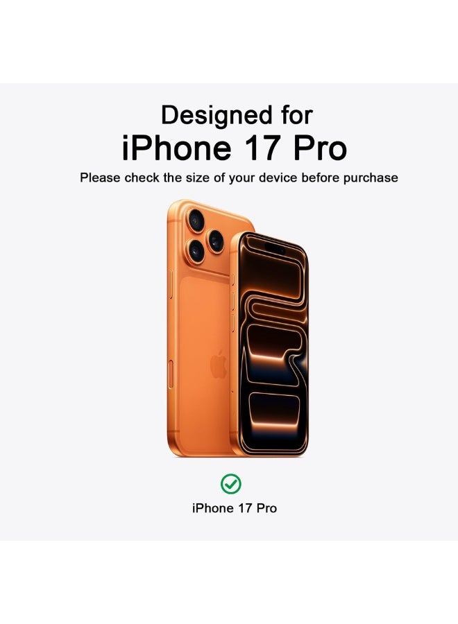 راكسوم متوافق مع غطاء iPhone 17 Pro، غطاء واقٍ رفيع من السيليكون السائل بثلاث طبقات من المطاط الهلامي الناعم المقاوم للصدمات مع بطانة من الألياف الدقيقة المضادة للخدش - أسود - Image 2