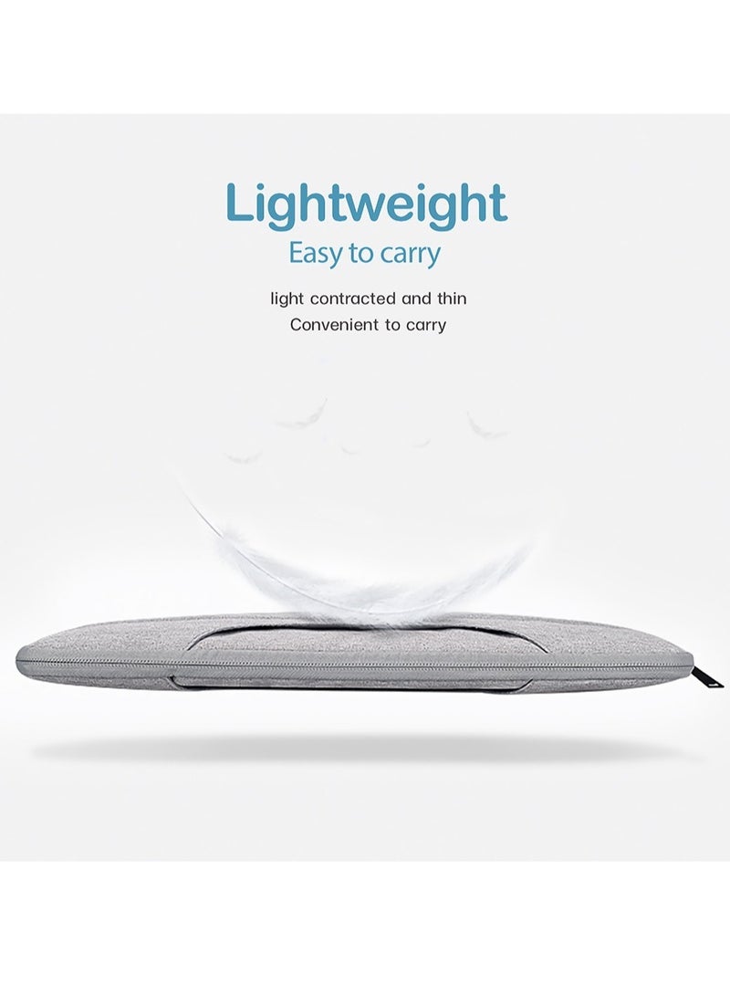 15.6-Inch Laptop bag Case Briefcase Handlebag for Macbook Grey - Image 2