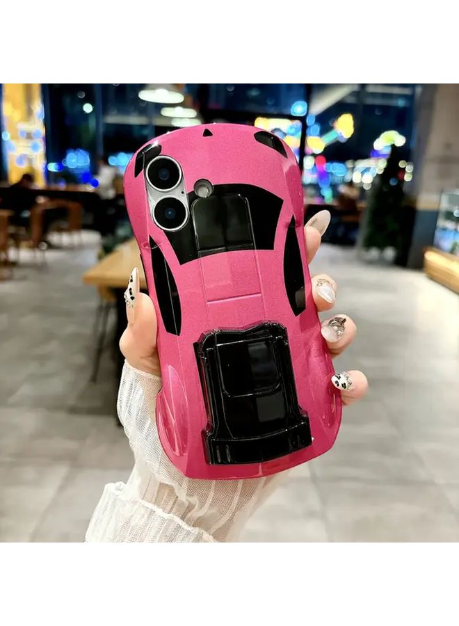Purple Sports Car Style Phone Case With Stand For iPhone 14 Anti Fall Cover - Image 5