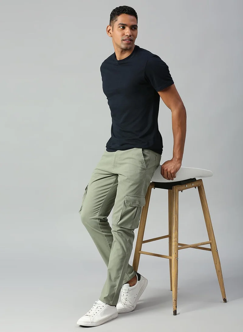 Dennis Lingo  Men's Sage Tapered Fit Cargo Trousers - Durable Cotton, Full-Length for Men | Best Price UAE