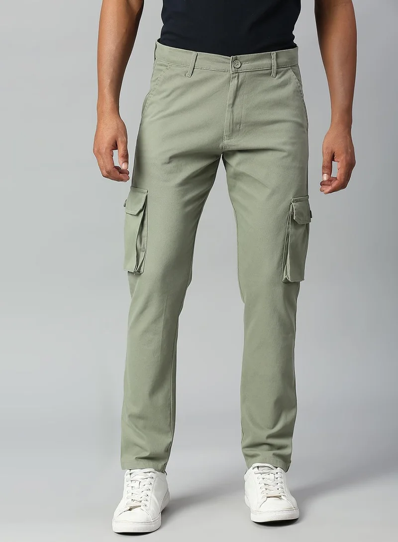 Dennis Lingo  Men's Sage Tapered Fit Cargo Trousers - Durable Cotton, Full-Length for Men | Best Price UAE