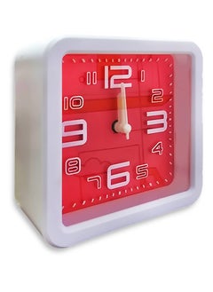 Generic Charming mini cartoon alarm clock, cute desk decor, special gift, square bedroom decor, creative design and elegant red background with classic white frame.  - Image 2
