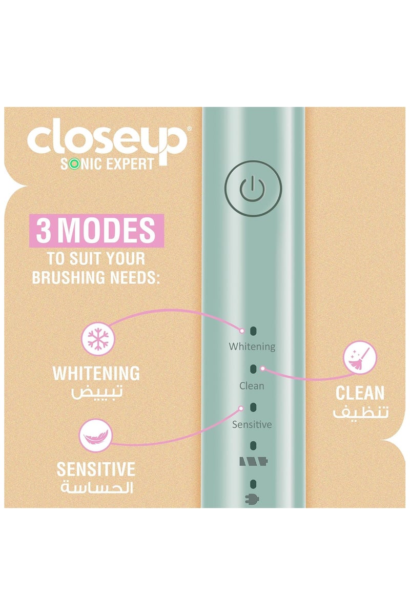 Closeup Sonic Expert Pink Rechargeable Toothbrush - Image 5