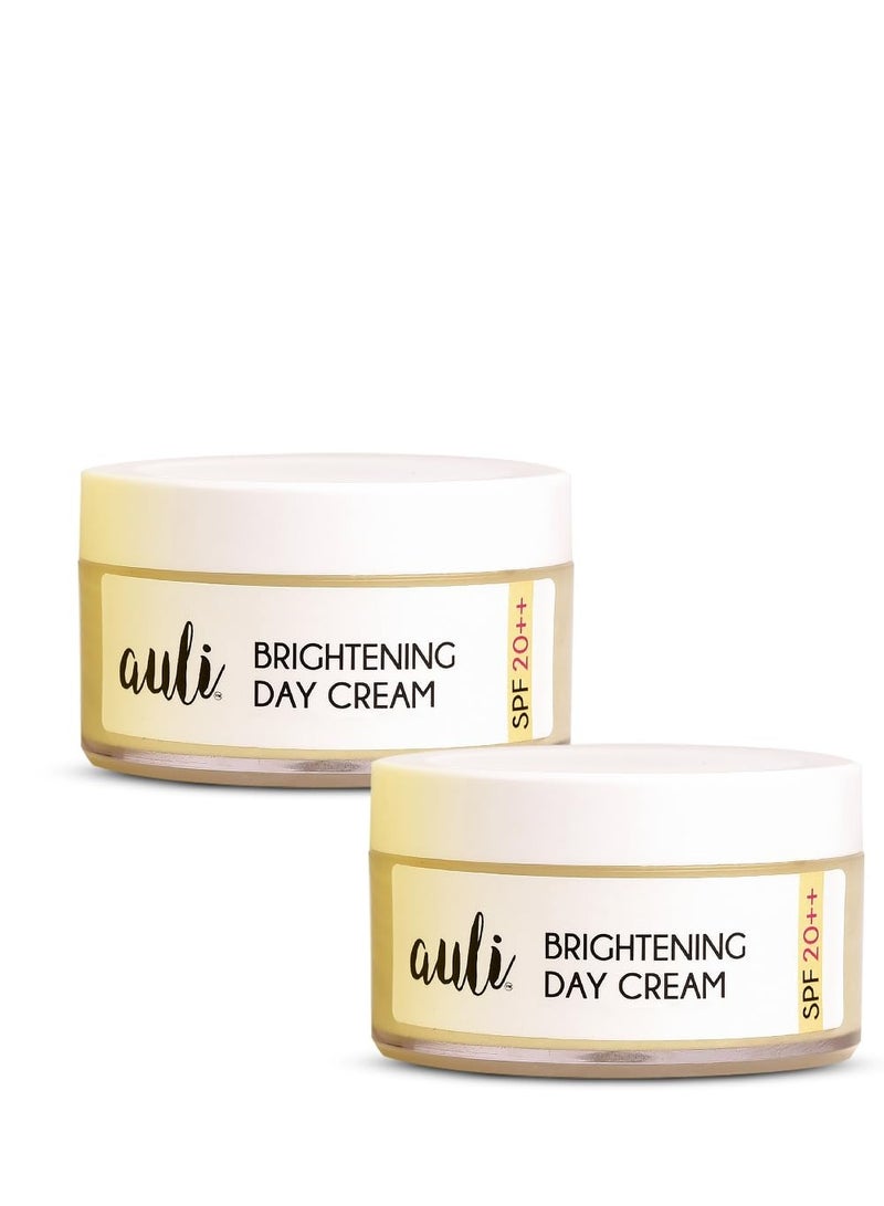 AULI LIFESTYLE Auli Skin Brightening Day Cream with SPF 20 50GM Pack of 2 - Image 1