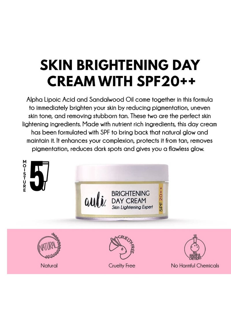 AULI LIFESTYLE Auli Skin Brightening Day Cream with SPF 20 50GM Pack of 2 - Image 2