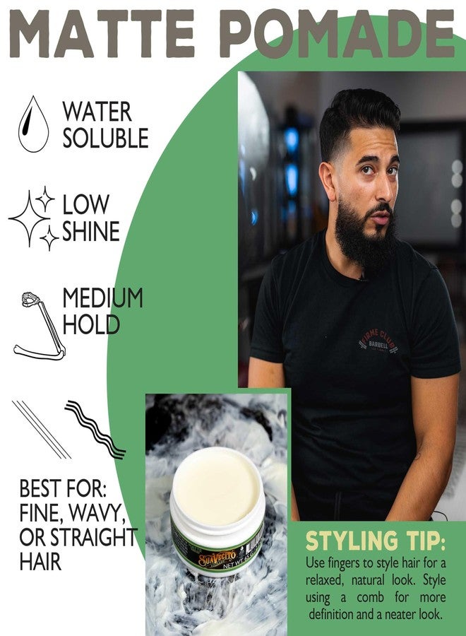 Suavecito Pomade Matte (No Shine) Formula 2.3 oz Travel Size, 1 Pack - TSA Compliant- Medium Hold Hair Pomade For Men - Matte Hair Paste For Natural Texture Hairstyles - Image 5