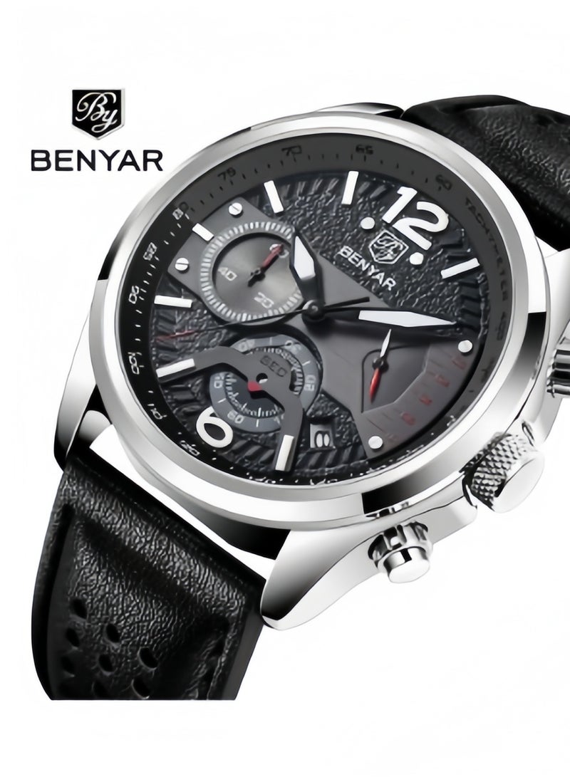 BENYAR Watches for Men Watch Quartz Luxury Chronograph Waterproof Watch 5171 - Image 1