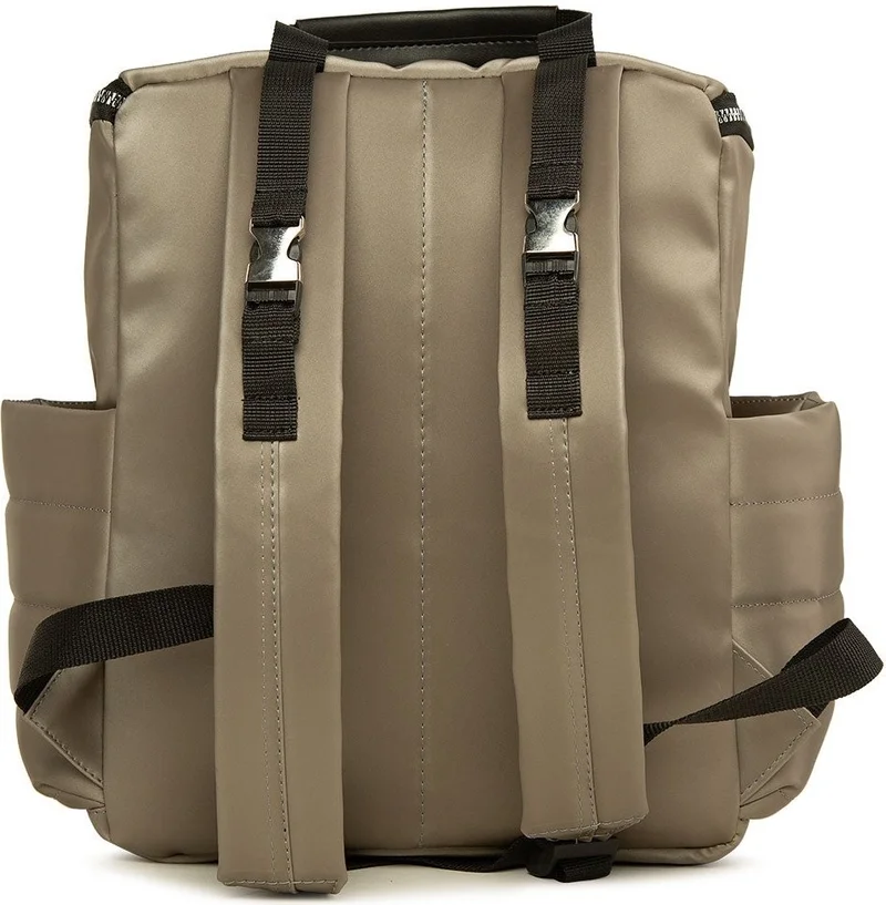 باجموري Smoked Cover Garnished Satin Mother Baby Care Backpack