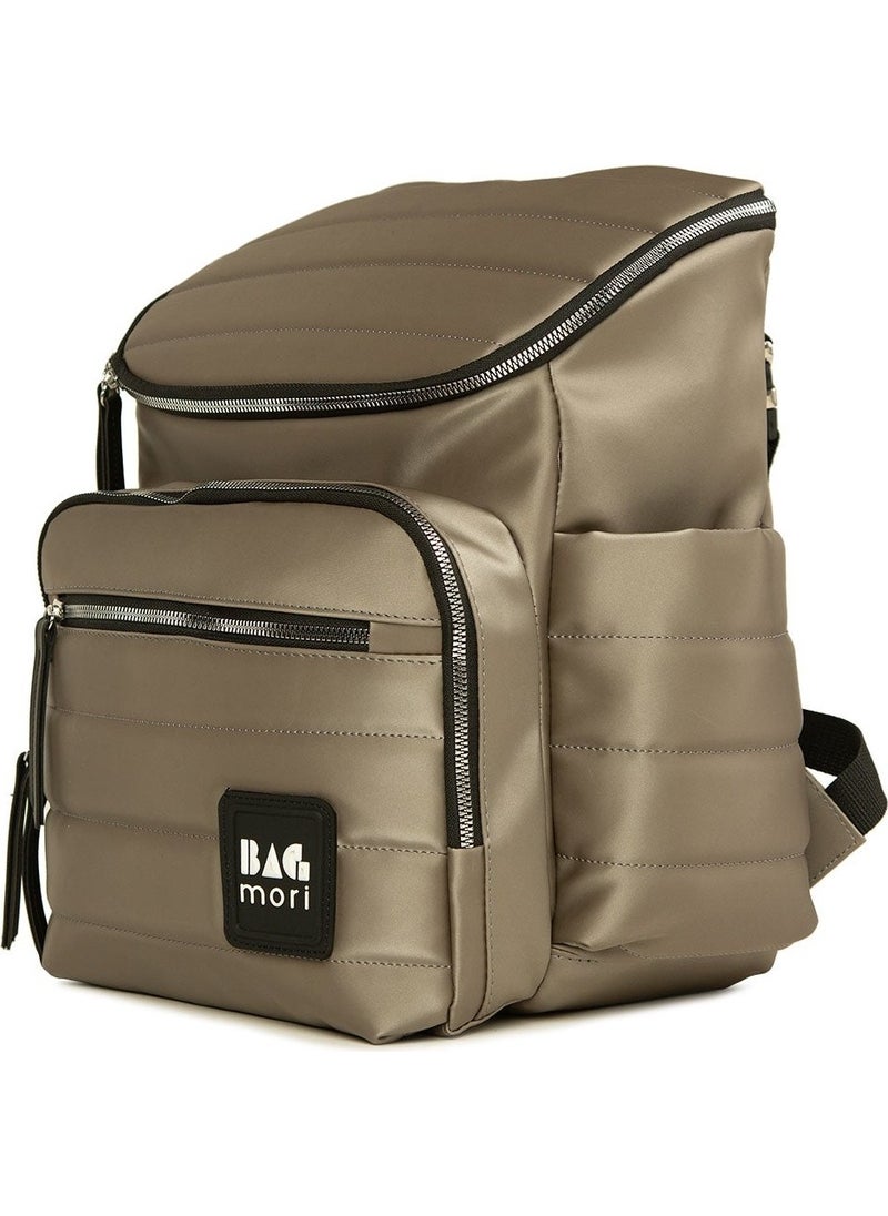 Bagmori Smoked Cover Garnished Satin Mother Baby Care Backpack  - Image 2
