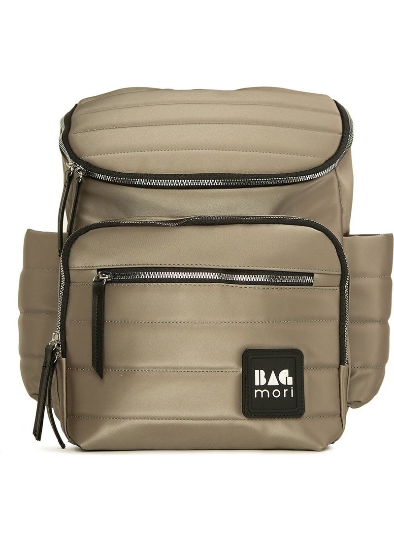 Bagmori Smoked Cover Garnished Satin Mother Baby Care Backpack  - Image 1