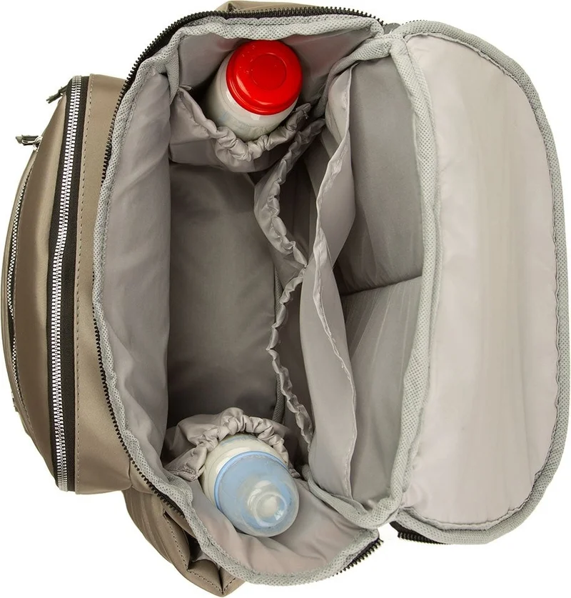 باجموري Smoked Cover Garnished Satin Mother Baby Care Backpack