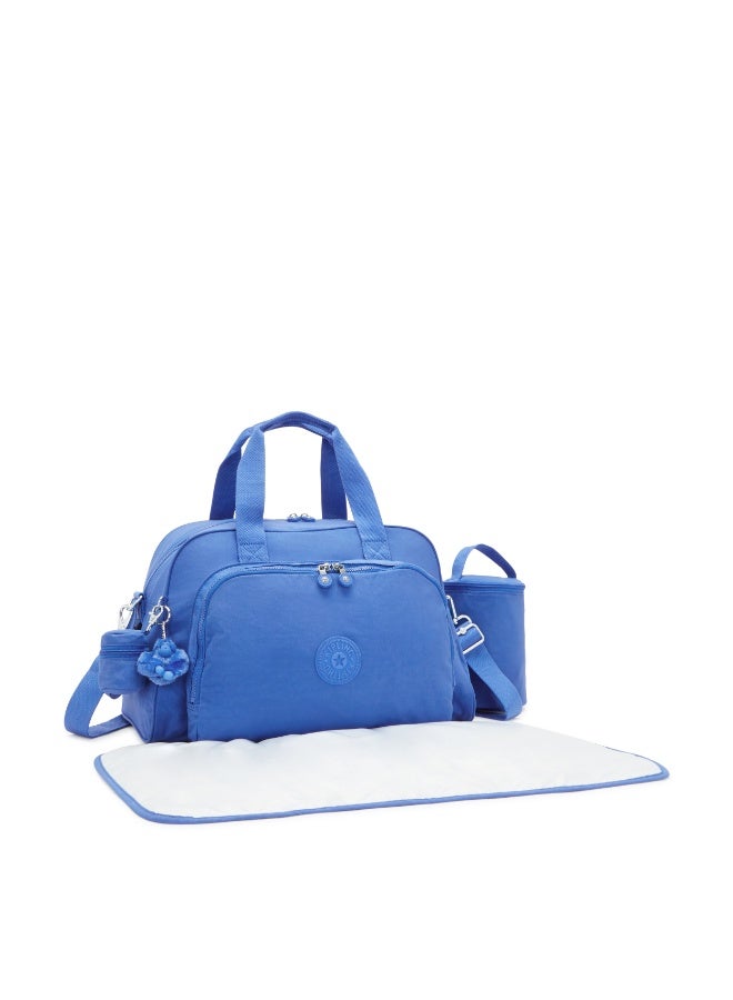 kipling Camama Baby Bag with Changing Mat Havana Blue - Image 4