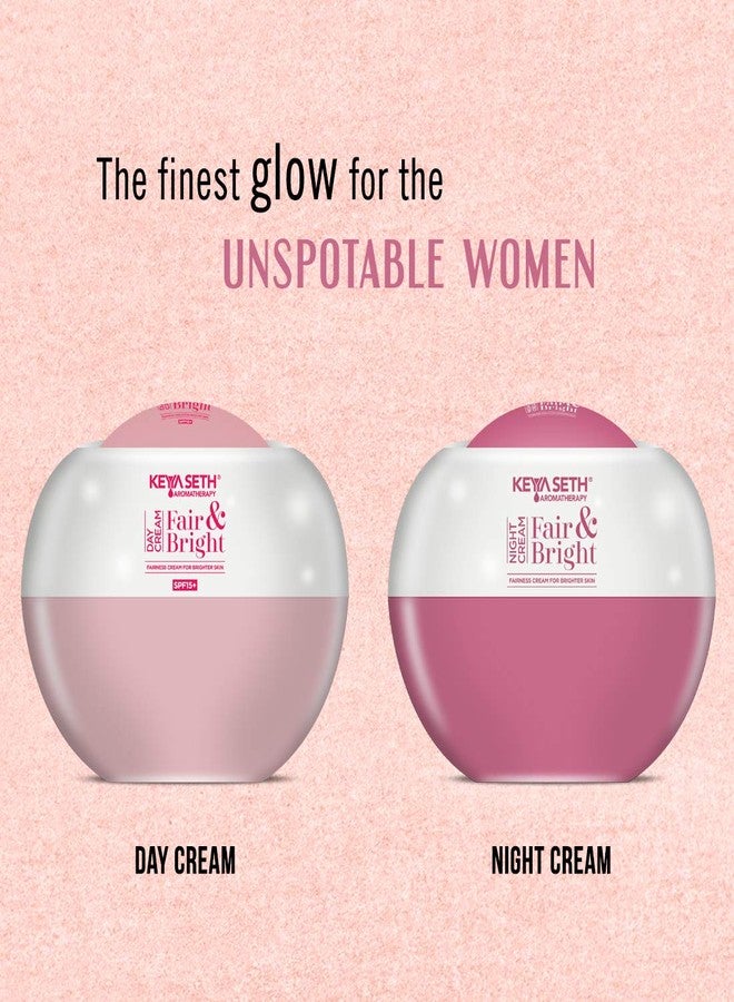 KEYA SETH AROMATHERAPY, DEVICE OF DROP KEYA SETH AROMATHERAPY Fair & Bright Day & Night Cream Combo - Skin Brightening, Whatening, Nourishing,Overnight Repair Fairness Mouisturizer Enriched with Essential Oil, 100g - Image 2