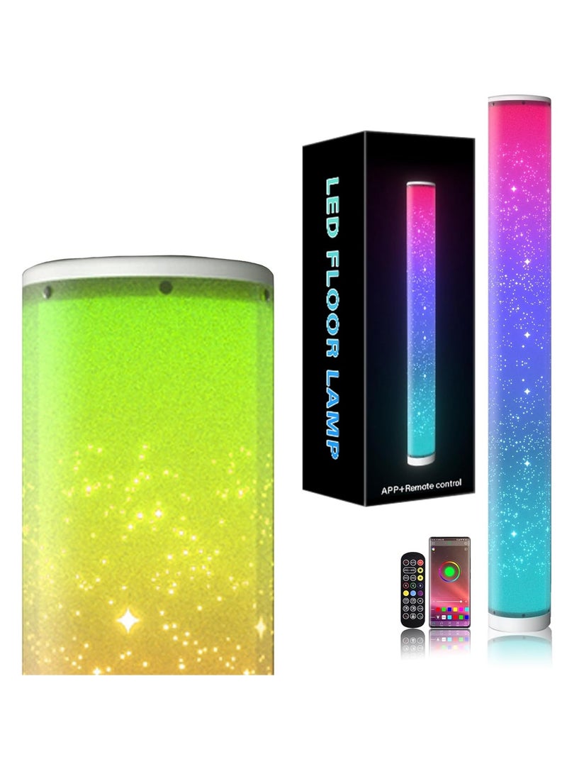 KASTWAVE Smart Led Floor Lamps, RGB Color Changing with APP & Remote Control, 41 Inch DIY Mode Music Sync Standing Modern Corner Lamp Decor for Living Room Bedroom Game - Image 1