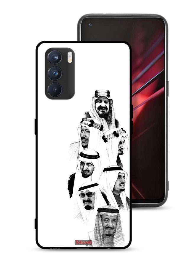Tolwak Oppo K9 Pro Protective Case Cover Saudi Kings Art B_W - Image 1