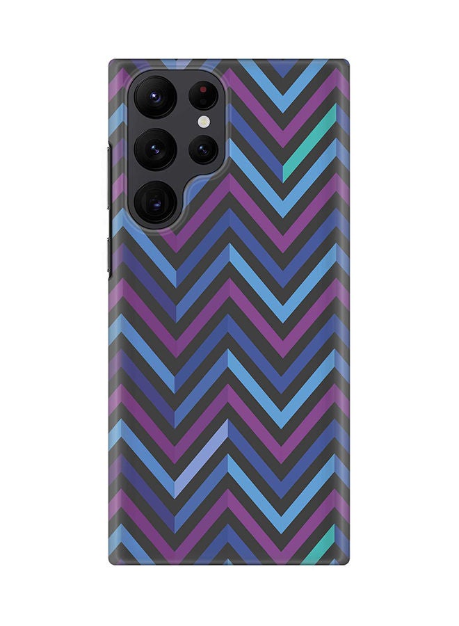 Stylizedd Case for Samsung Galaxy S22 Ultra 5G Snap Case Slim Snap Classic Series Shield Matte Finish Print - Deep Chevron