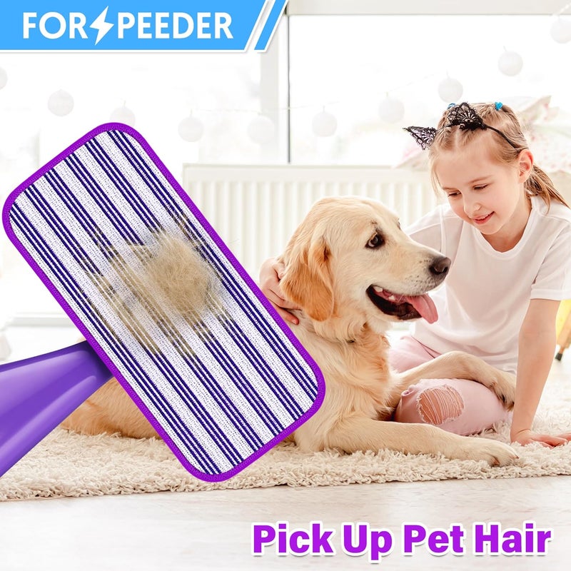 6 عبوات من وسادات الممسحة القابلة لإعادة الاستخدام لممسحة Swiffer WetJet Spray، وسادات مبللة قابلة لإعادة التعبئة وقابلة للغسل في الغسالة، استخدام مزدوج جاف ورطب للأرضيات الخشبية والفينيل والرخام والحجر والزجاج - Image 5