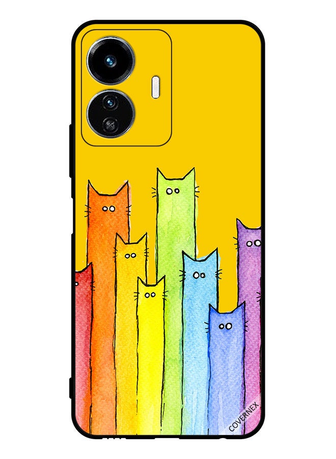 Covernex Protective Case Cover For vivo Y77e Cat Puppet Art - Image 1