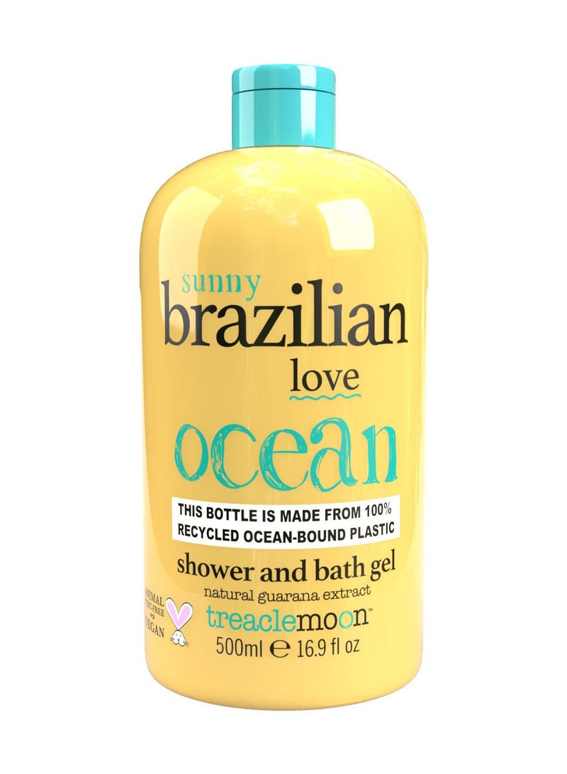 Treaclemoon Brazilian Love Shower and Bath Gel, 500ml | Brazilian Citrus and Guarana Extract | Gentle and Indulgent | Long-Lasting Fragrance | Dermatologically Tested | Vegan and Cruelty-Free - Image 1