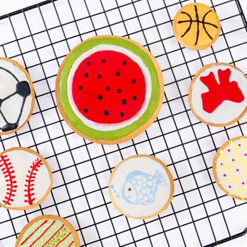 Nifogo Round Circle Cookie Cutter 5 Pcs, Biscuit Cutters, Stainless Steel Sandwich Cutter, 5 Different Sizes for Baking Donut English Muffin Scones - Image 3