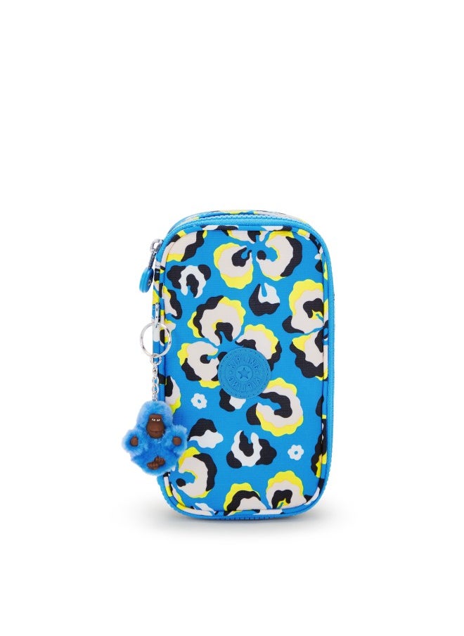 kipling Medium Pencase Female Leopard Floral 50 Pens  - Image 1