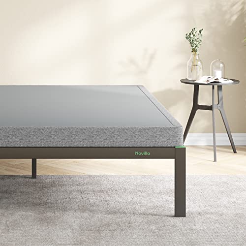 نوفيلا كينغ بوكس سبرينغ 4 إنش معدني بحجم كينغ يدعم جميع أنواع المراتب دعم قوي للغاية غير قابل للانزلاق بدون ضوضاء سهل التجميع