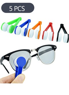Ant 5 Pieces Sun Glasses Cleaner Brush, Mini Eyeglasses Spectacles Cleaner Clip, Soft Brush Cleaning Eyeglass Tool Accessories  - Image 1