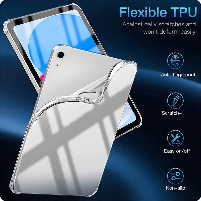 ELTRAZONE Clear TPU Case for iPad Mini 1/2/3/4/5, 7.9 Inch Soft Silicone Back Protective Cover, Slim Lightweight Transparent Tablet Case, Scratch Resistant - Image 4