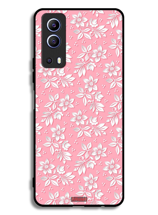 Tolwak Vivo Y72 5G Protective Case Cover Flowers Background Pattern - Image 2