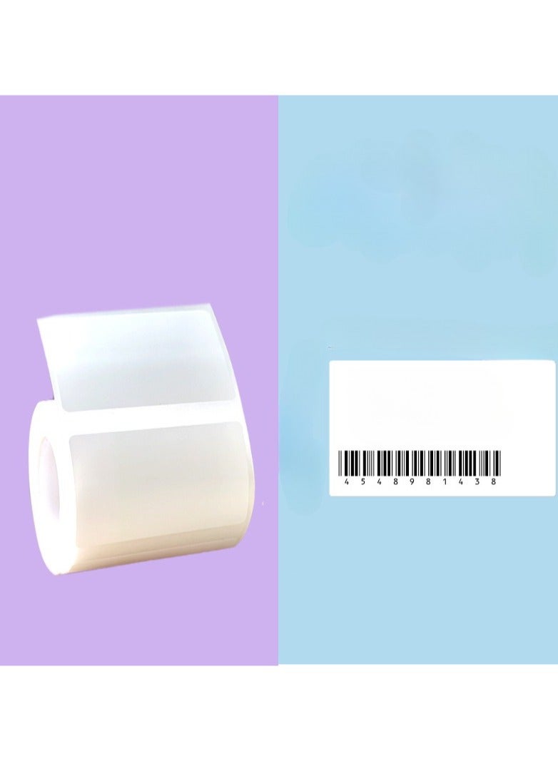 B21/B1/B3S Label Maker Tape Waterproof Tape Label Paper Thermal Sticker Paper for Barcode Printing, White - Image 2