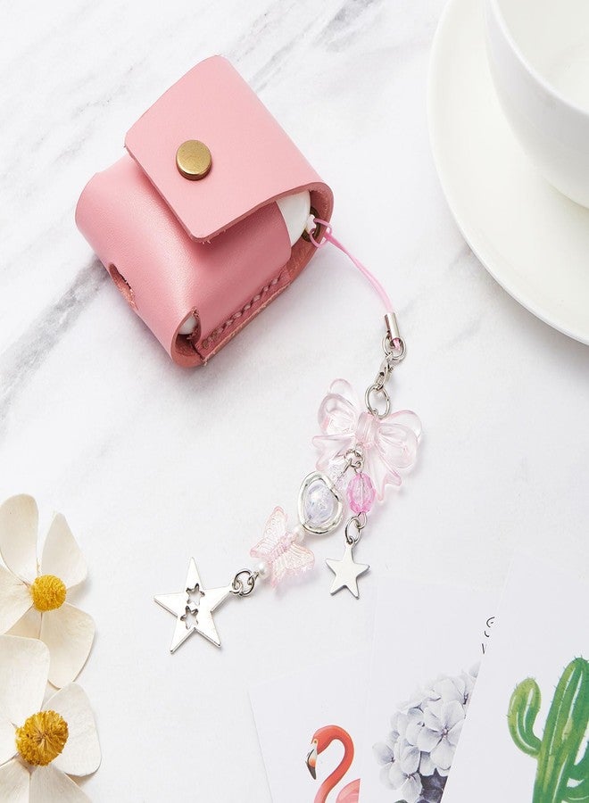 QIUTIMIY Aesthetic Phone Charms Cute Y2K Cell Phone Charms Strap Pink Bow Butterfly Heart Star Phone Charm Y2K Accessories for Phone Case Keychain Bag Airpods Camera Pendants Decor(1PCS-Style 3) - Image 4