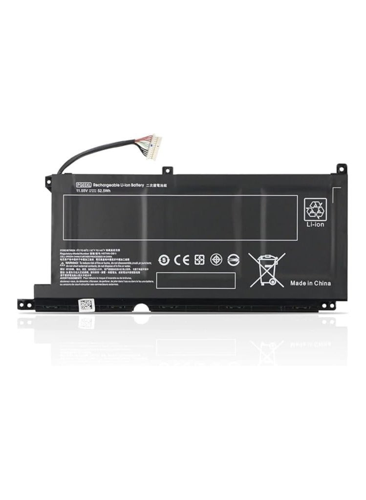 بطارية كمبيوتر محمول PG03XL HSTNN-DB9G L48430-2B2 L48430-2C1 PG03052XL متوافقة مع HP Pavilion Gaming 15-dk0xxx 15-dk1
