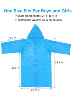 SYOSI Waterproof Rain Coat, EVA Portable Rain Poncho, for Girls Boys Toddler Rainwear Rain Jacket Cape, Reusable Children Raincoat for Outdoor Climbing Cycling Hiking Camping.  - Image 4
