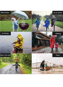 SYOSI Waterproof Rain Coat, EVA Portable Rain Poncho, for Girls Boys Toddler Rainwear Rain Jacket Cape, Reusable Children Raincoat for Outdoor Climbing Cycling Hiking Camping.  - Image 5