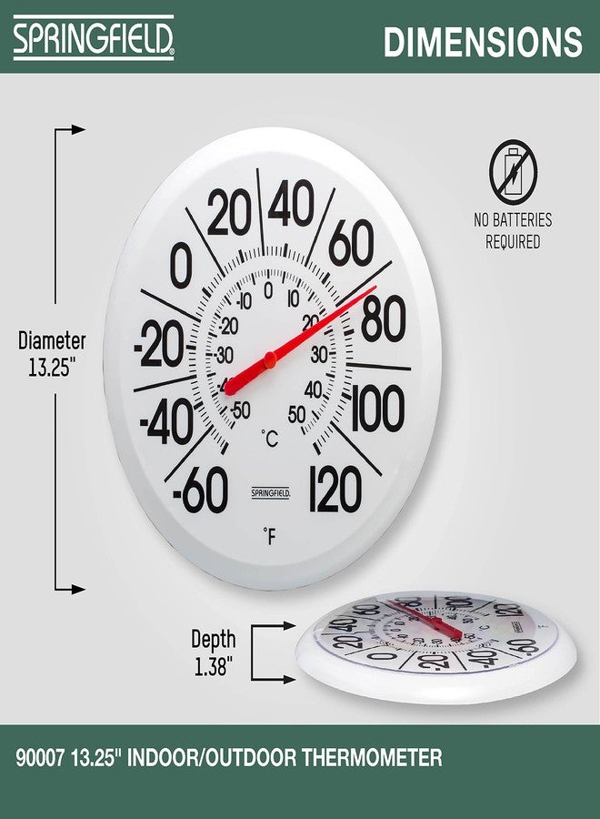Springfield Big and Bold Thermometer with Mounting Bracket, Indoor Outdoor Thermometer with Large Numbers for Patio, Pool, and Indoor Areas (13.25-Inch) - Image 3