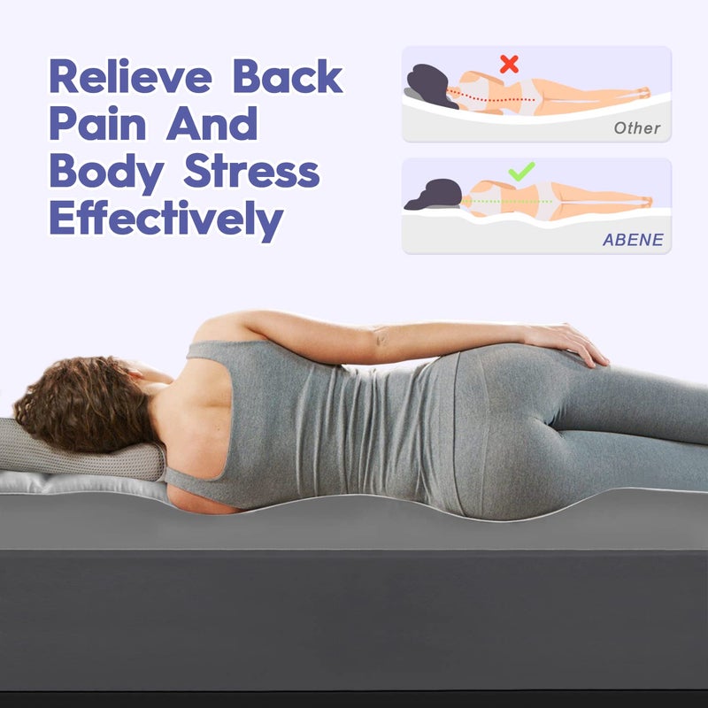 ABENE Mattress Topper Queen for Back Pain Relief, Extra Thick Mattress Pad Pillowtop, Soft Mattress Protector Cover with 8"-21" Deep Pocket, Overfilled Down Alternative Filling (Gray, Queen) - Image 5
