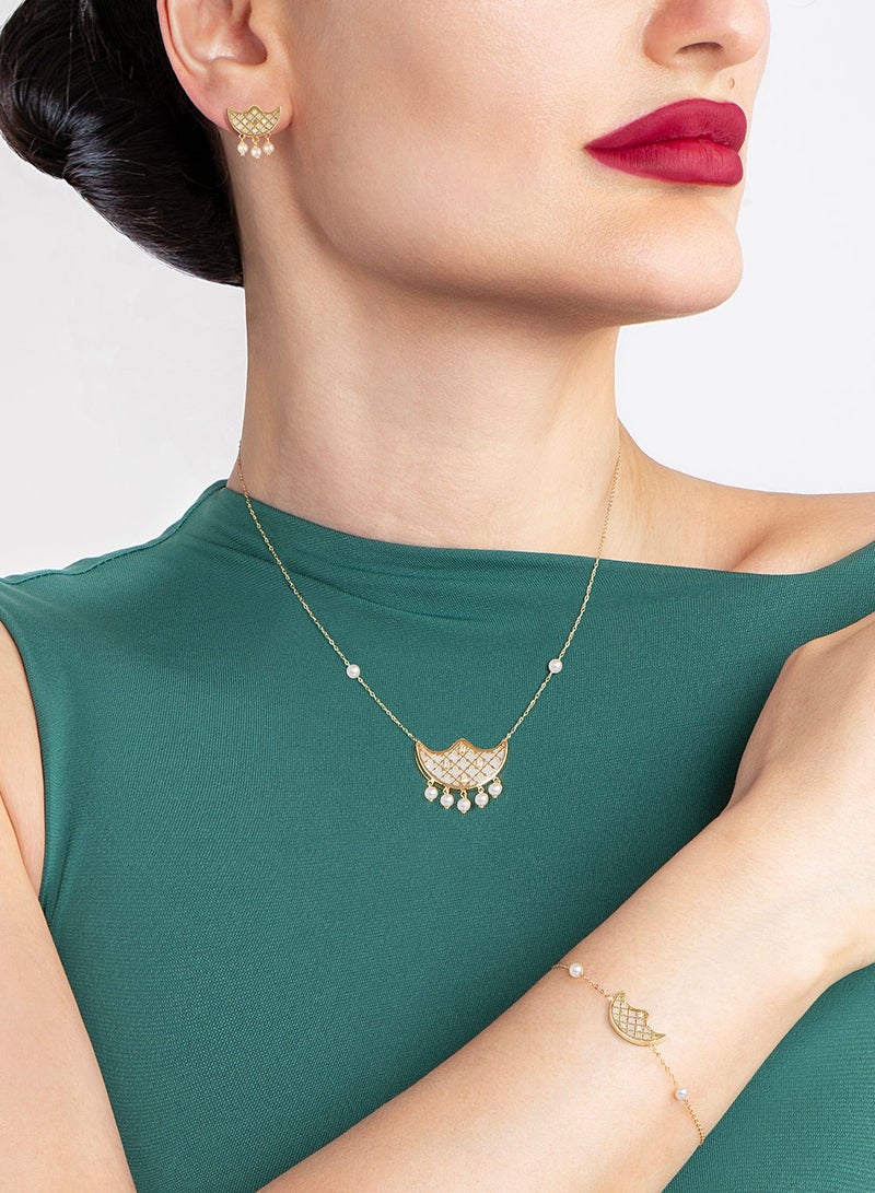 AL ROMAIZAN Sadaf Lunar 18K Traditional Gold Set  - Image 3