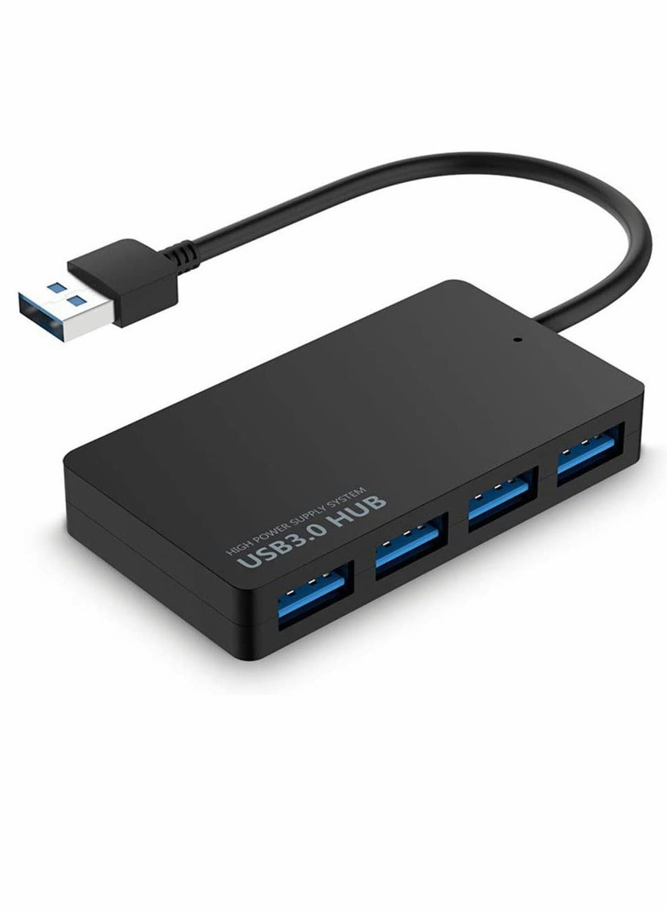 USB Hub 4-Port 3.0 Adapter Ultra Slim Splitter Extension 5Gbps High-Speed Data Extender for MacBook, Mac Pro, Mini, iMac, Surface XPS, PC, Flash Drive, Mobile HDD