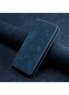 For OPPO Reno 8 5G Stand Phone Case 7 SE 5G Flip Case 4 SE Card Leather Case-Color:Blue-Applicable Model:OPPO Reno ACE/Realme X2 Pro