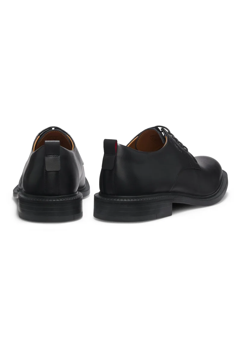 HUGO Derby shoes in leather with embossed logo